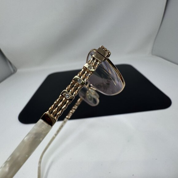 Tura R574 Gold /ivory 52-16-140 Women’s Eyeglass FRAMES ONLY - Picture 7 of 11